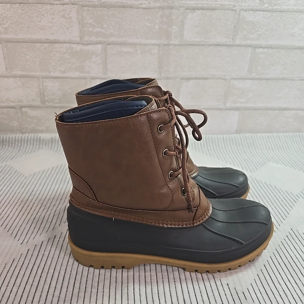 Sperry Outdoor Waterproof Harbor Duck Boots Men's Size 6M Blue Brown